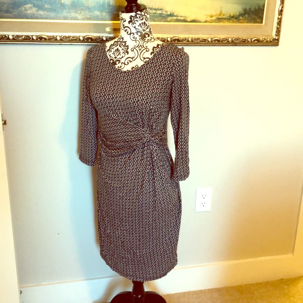 Seraphine Maternity Black and White Dress
